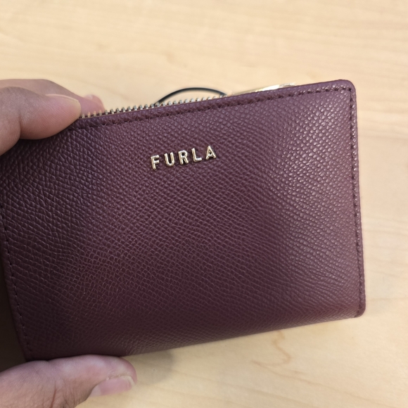 Furla Accessories - Furla Small Leather Wallet in Wine